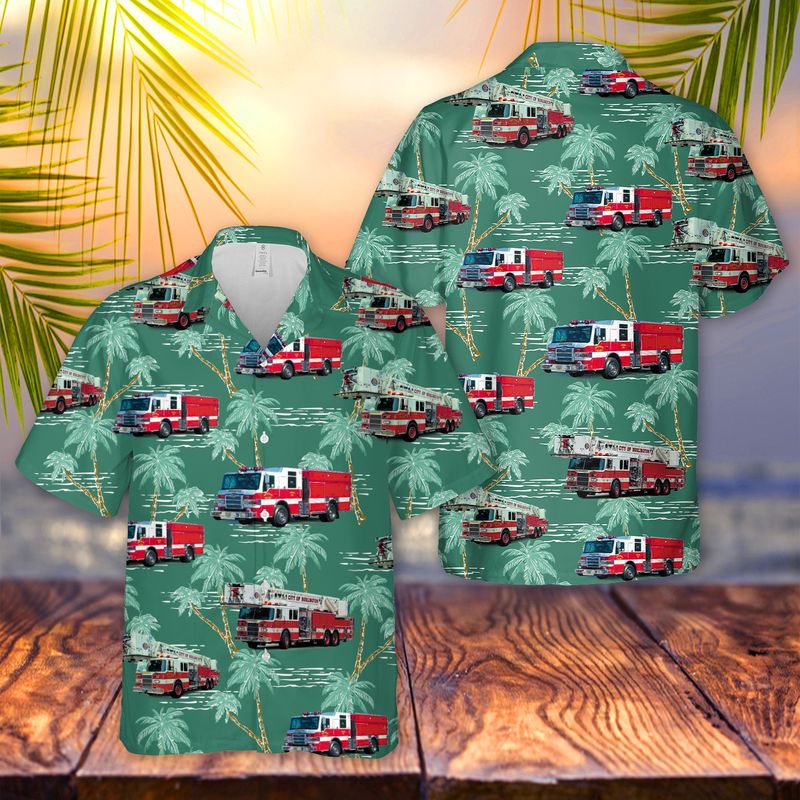 City of Burlington Fire Department Hawaiian Shirt