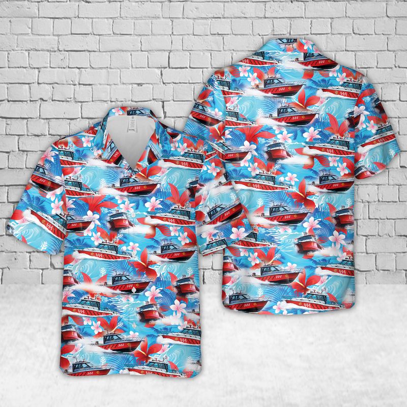 Chicago Fire Department Fast Boat 688 Hawaiian Shirt