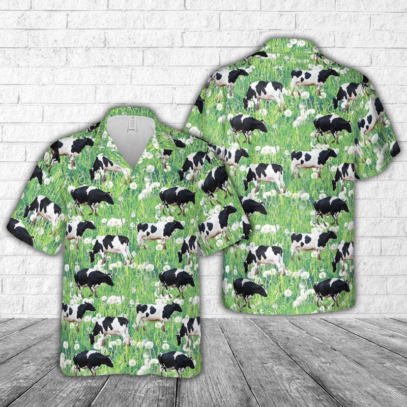 Dairy Cow Cattle Hawaiian Shirt