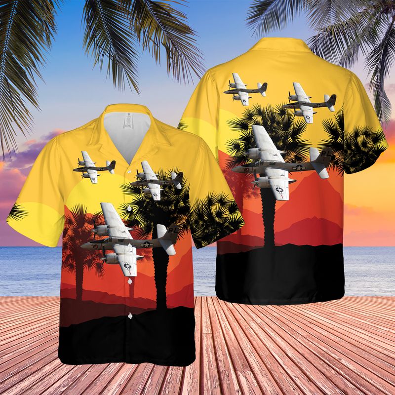 US Navy Grumman F7F Tigercat Hawaiian Shirt