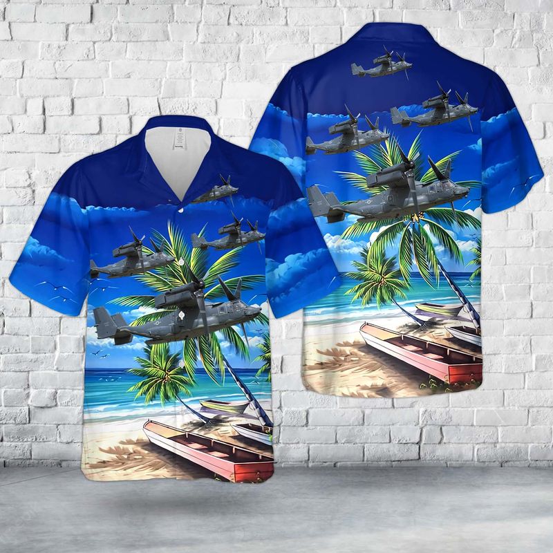 US Air Force Bell Boeing V-22 Osprey Hawaiian Shirt