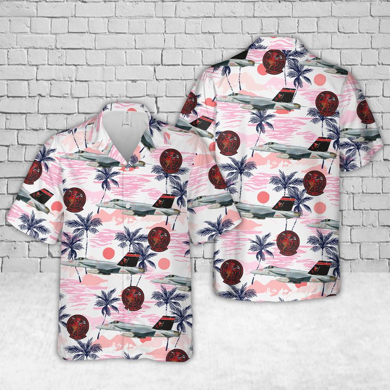 US Navy VX-31 Dust Devils F/A-18E Super Hornet Hawaiian Shirt