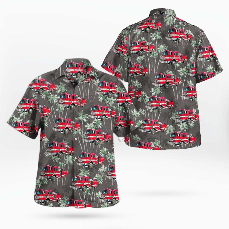 Monterey Berkshire County Massachusetts Monterey Fire Department Hawaiian Shirt