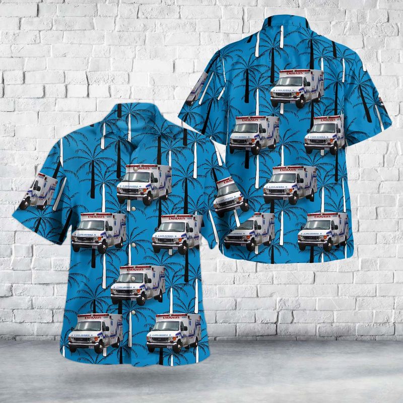 Emmaus, Pennsylvania, Borough of Emmaus Ambulance Corps Hawaiian Shirt