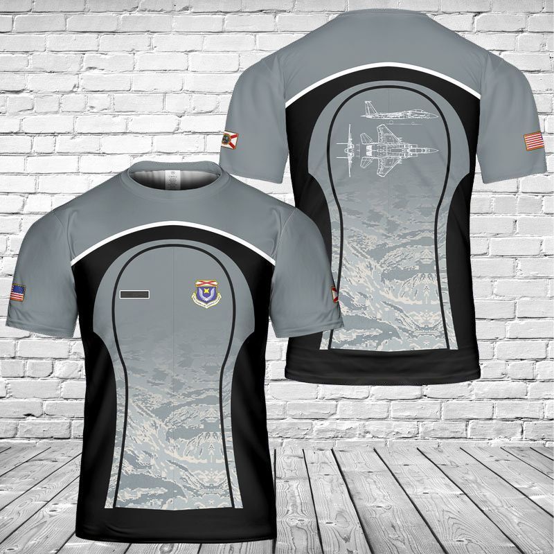 US Air Force Florida Air National Guard F-15 Eagle T-Shirt 3D