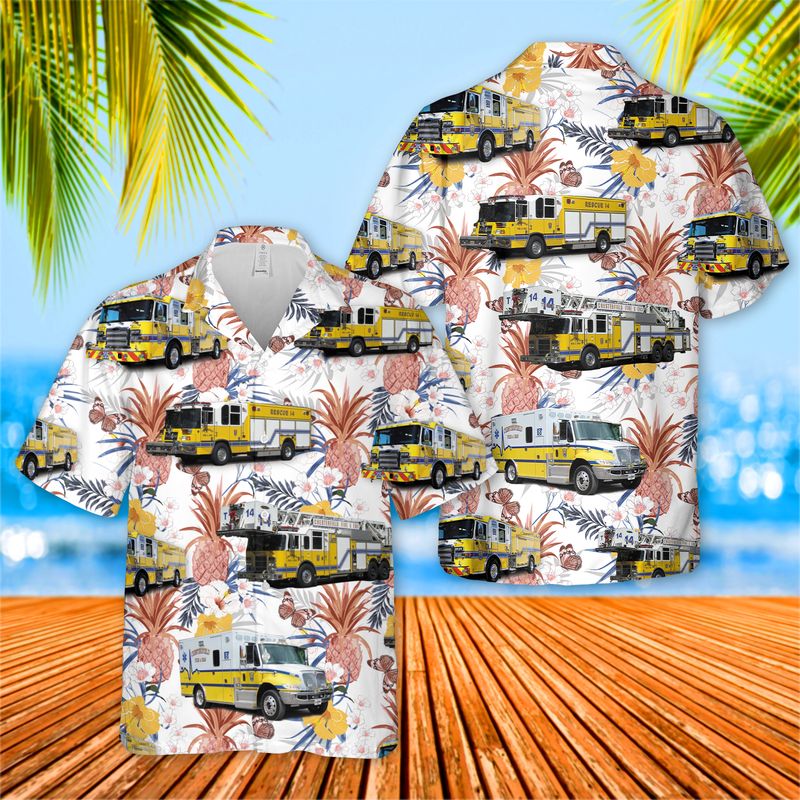 Virginia Chesterfield County Fire And EMS Hawaiian Shirt