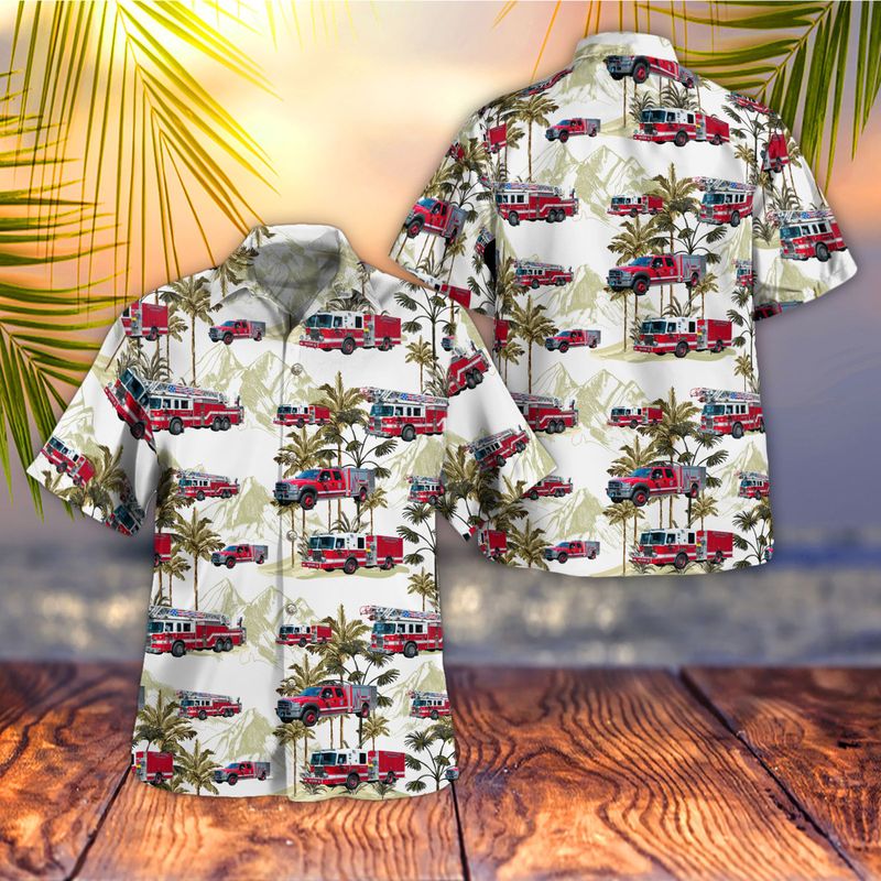 Hampden County, Massachusetts, Holyoke Fire Department Hawaiian Shirt