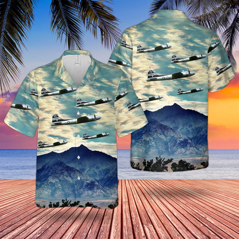 US Air Force Boeing B-17 Flying Fortress "Heavens Above" Hawaiian Shirt