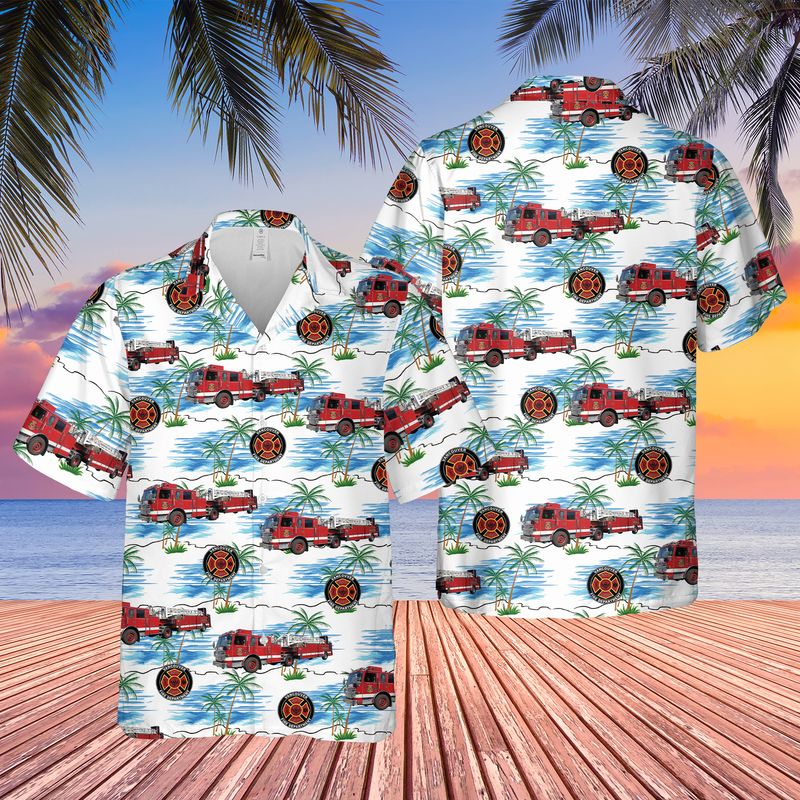 Washington Vancouver Fire Department Hawaiian Shirt