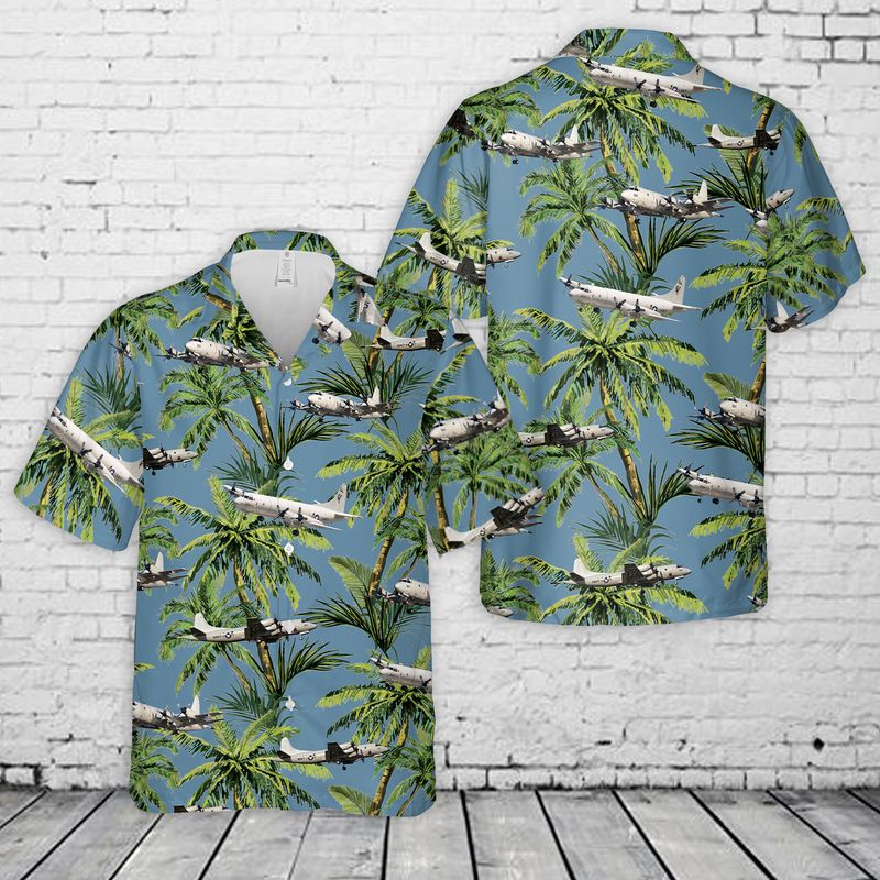 US Navy Lockheed P-3 Orion Hawaiian Shirt