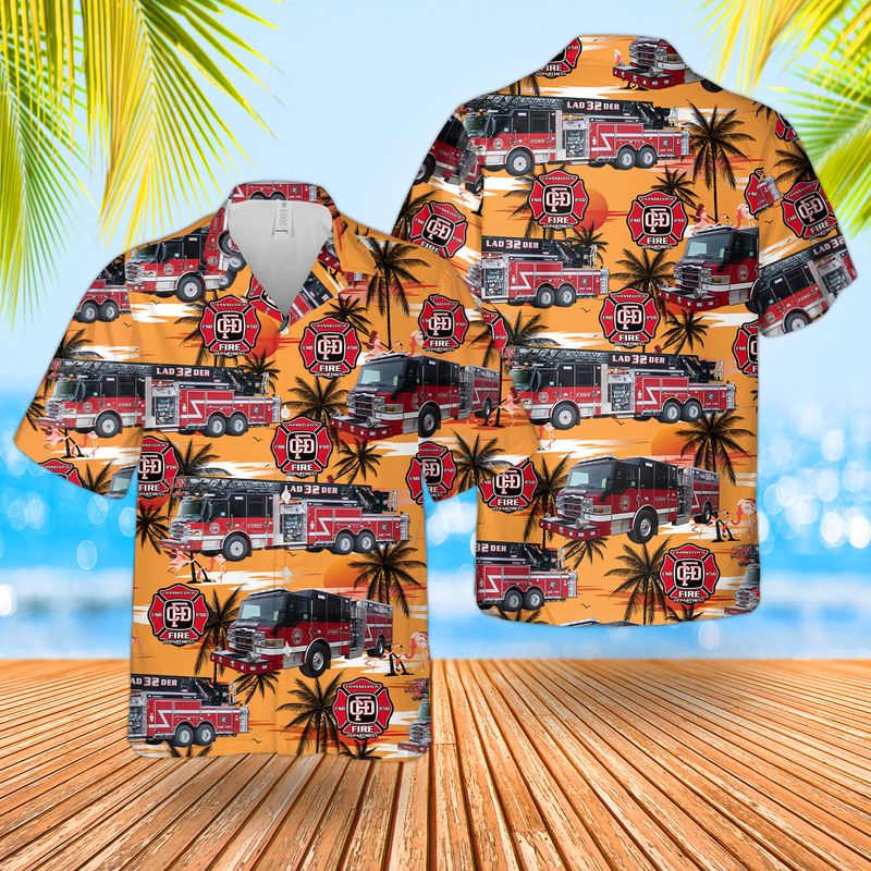 Texas Channelview Fire Department Hawaiian Shirt