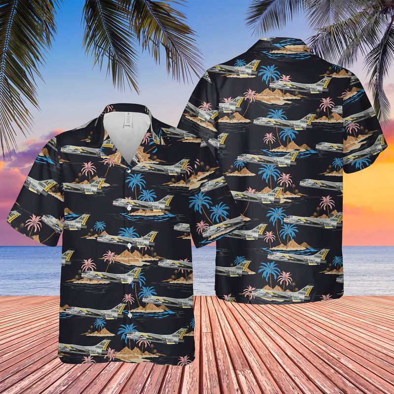 US Navy Vought F-8E Crusader Of VF-33 Hawaiian Shirt