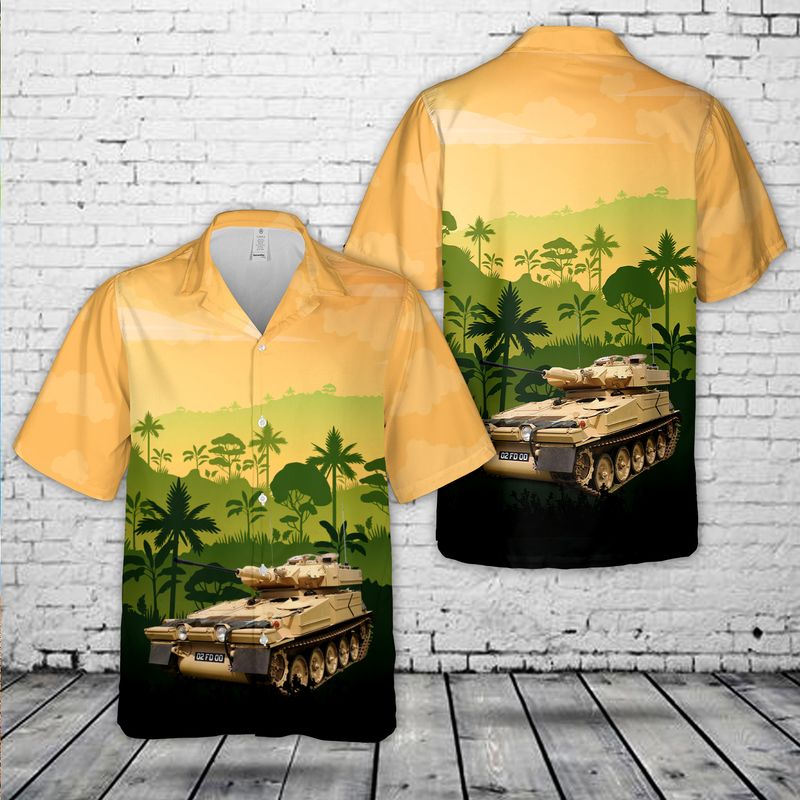 British Army FV107 Scimitar CVRT Hawaiian Shirt