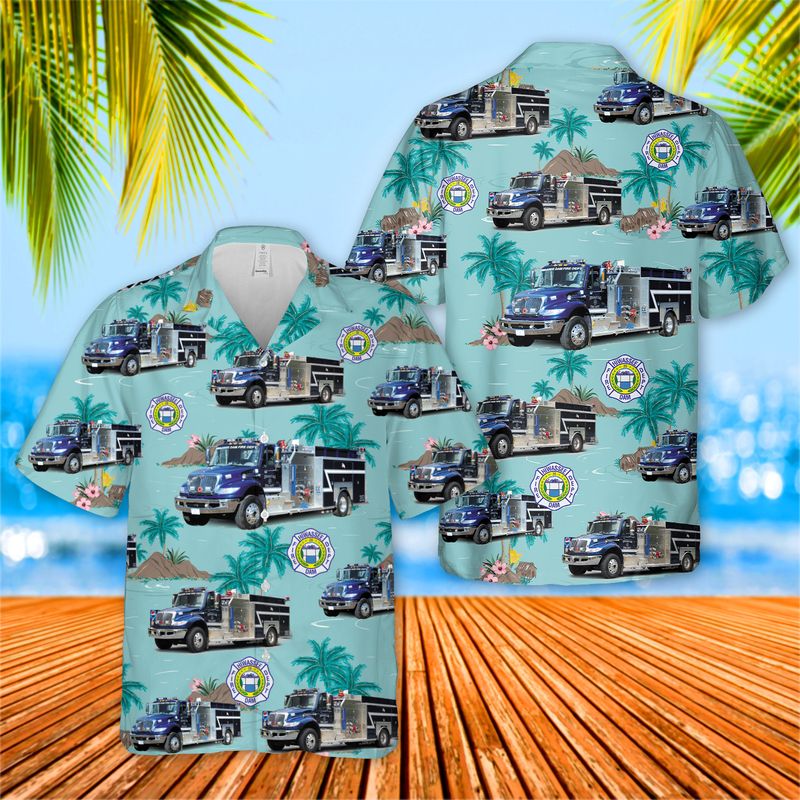 US Hiwassee Dam Fire Department Hawaiian Shirt