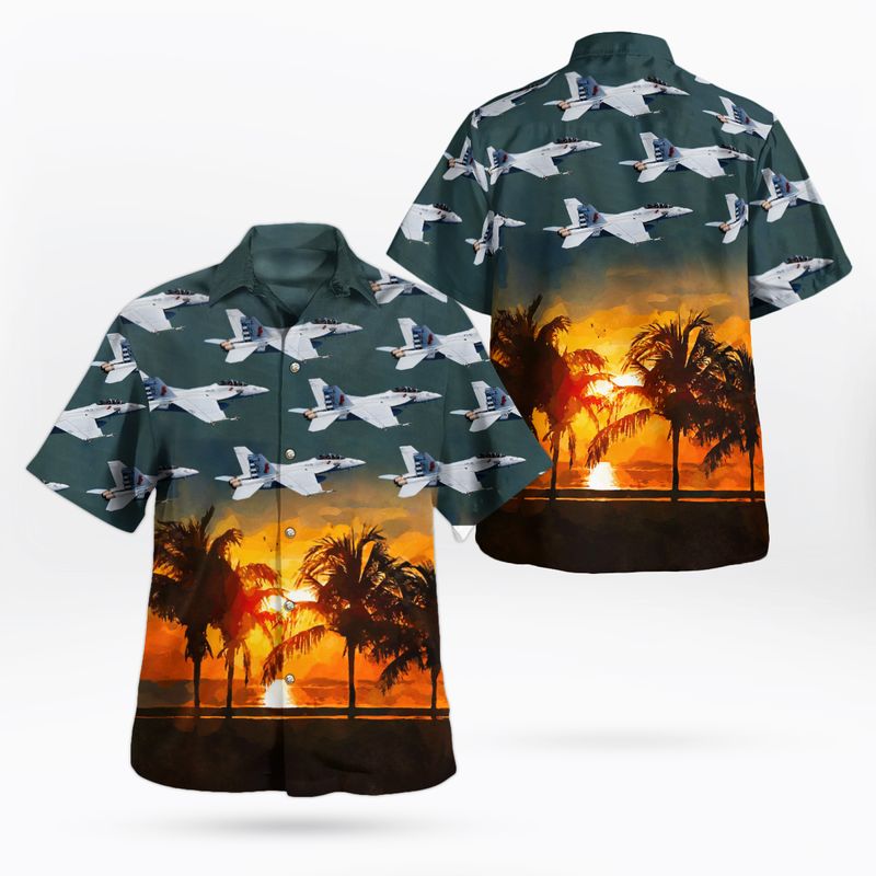 US Navy Strike Fighter Squadron 22 (VFA-22) Hawaiian Shirt