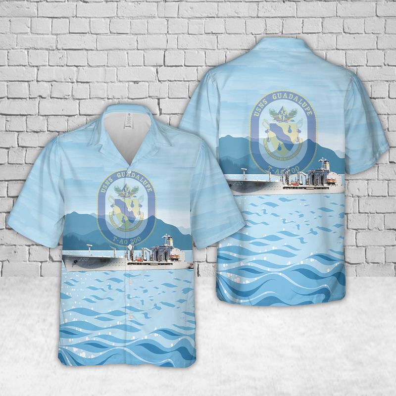 US Navy USNS Guadalupe (T-AO-200) Hawaiian Shirt