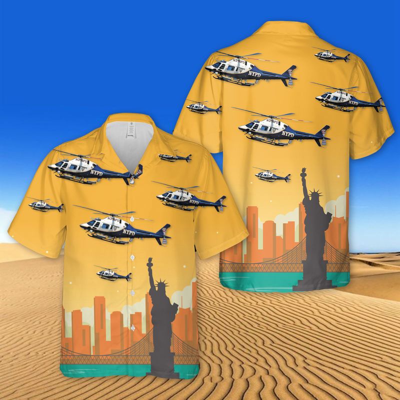 New York City Police Agusta A119 Koala Hawaiian Shirt