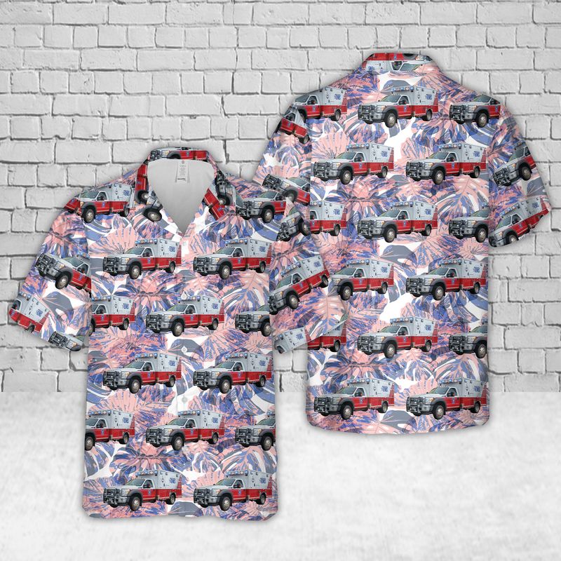 Texas Williamson County EMS Hawaiian Shirt