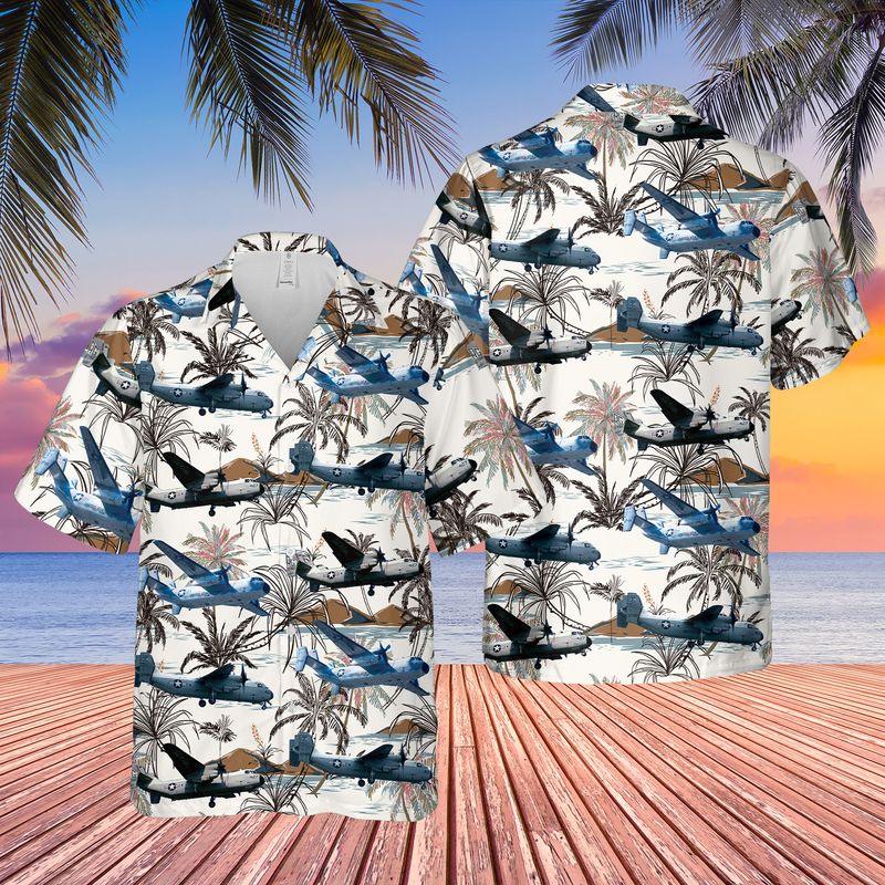 US Navy Grumman C-2A Greyhound VRC-50 (Foo Dogs) Hawaiian Shirt