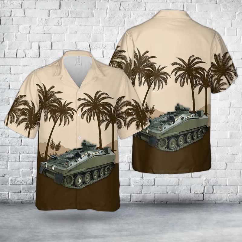 British Army Alvis Spartan FV103 Combat Vehicle Reconnaissance Tracked Hawaiian Shirt
