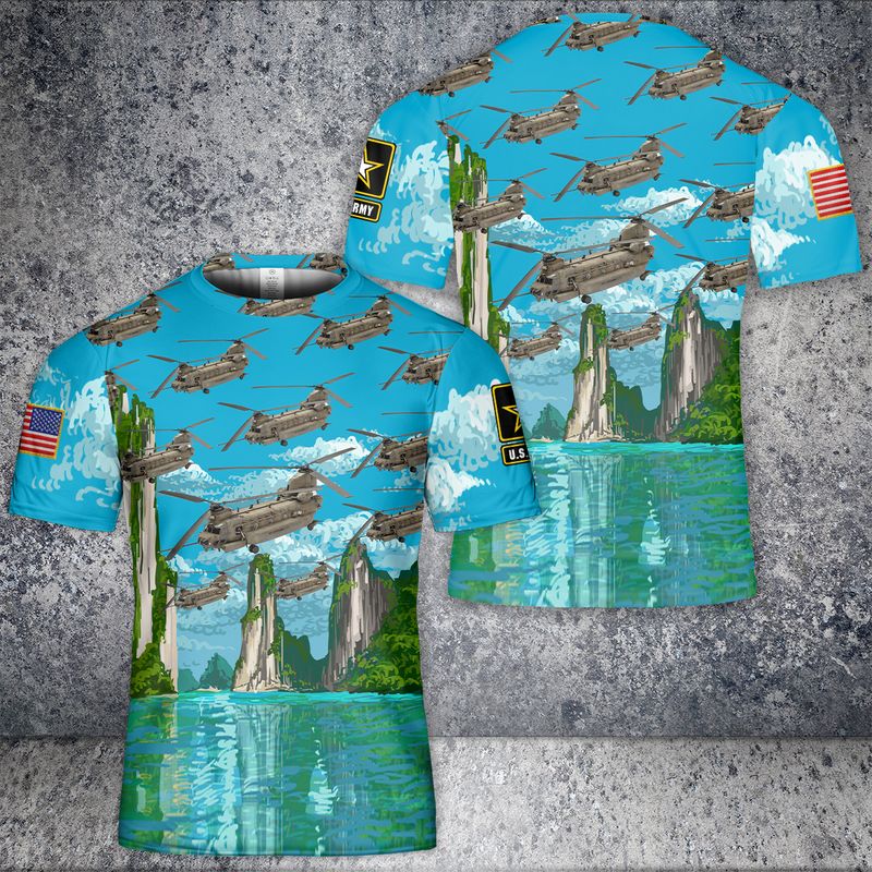 US Army MH-47 Chinook 3D T-Shirt