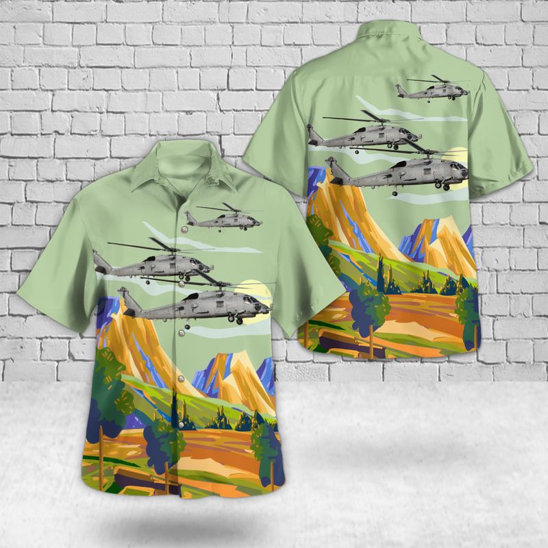 Spanish Navy Sikorsky SH-60B Seahawk Hawaiian Shirt