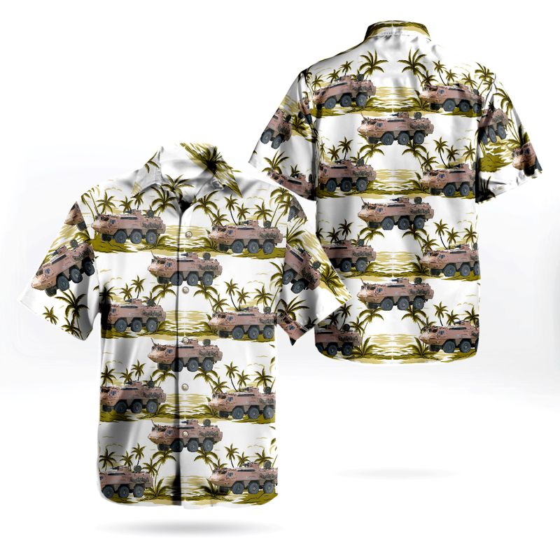 Swedish Army Pansarterrangbil 203 Patria Hawaiian Shirt
