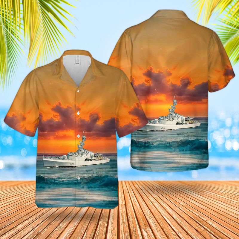 Royal Canadian Navy RCN HMCS Annapolis (DDH 265) Annapolis-class Destroyer Hawaiian Shirt