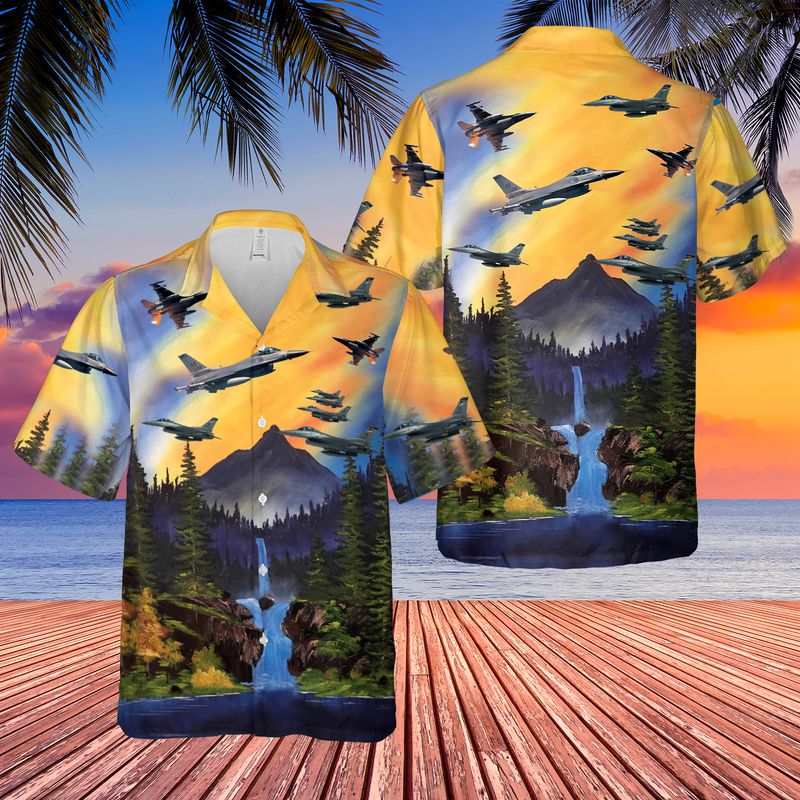 Michigan Air National Guard Hawaiian Shirt