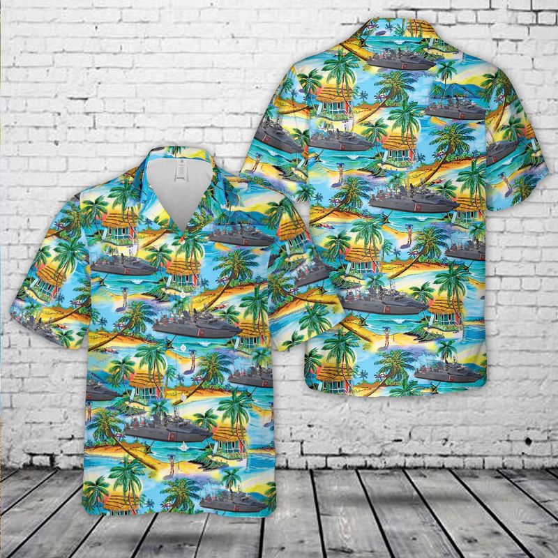 Mexican coast guard patrol boat Hawaiian Shirt