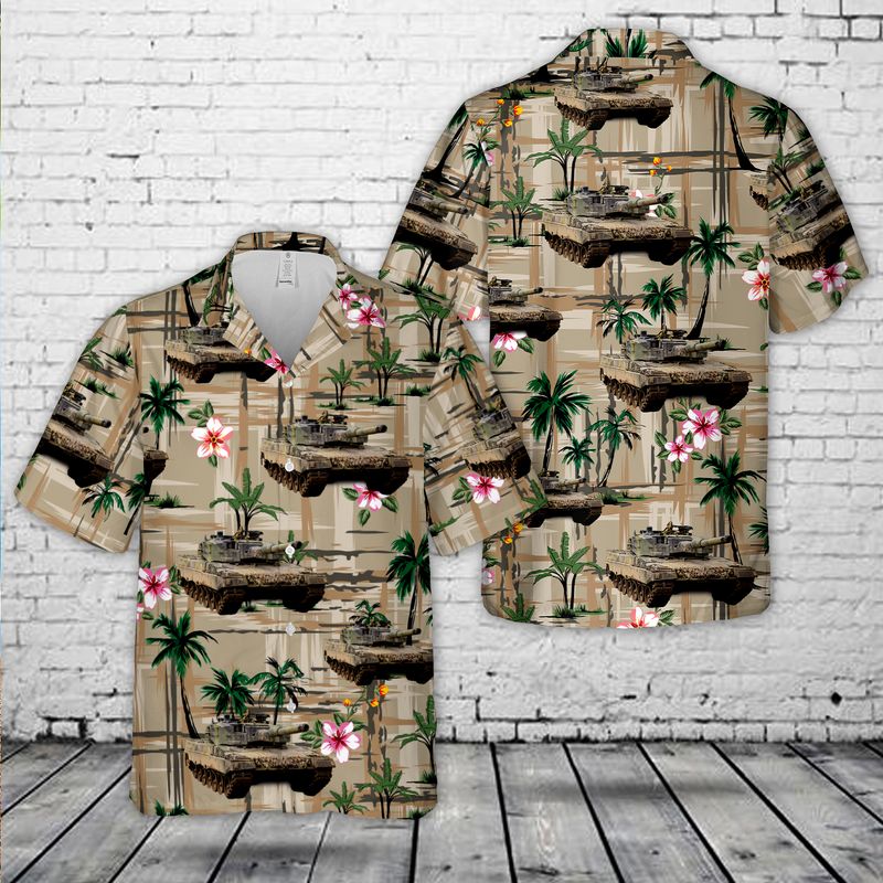 Finnish Army Leopard 2 A4 main battle tank Hawaiian Shirt