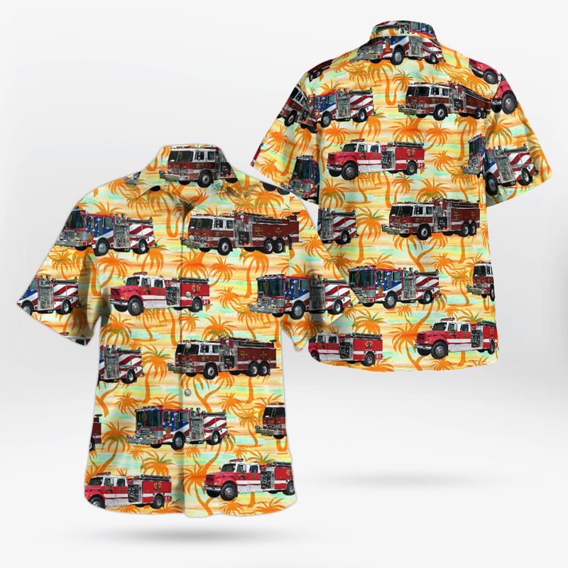 Allen City Floyd County Allen Volunteer Fire Department Hawaiian Shirt