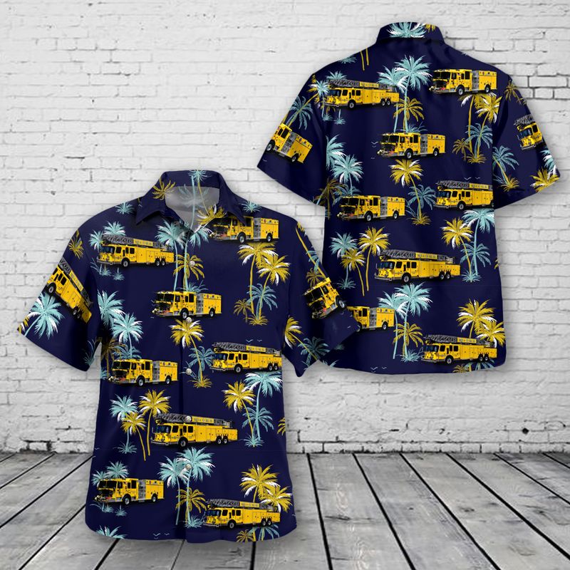 Woodbridge, Virginia, Volunteer Fire Department (Lake Ridge station) Hawaiian Shirt