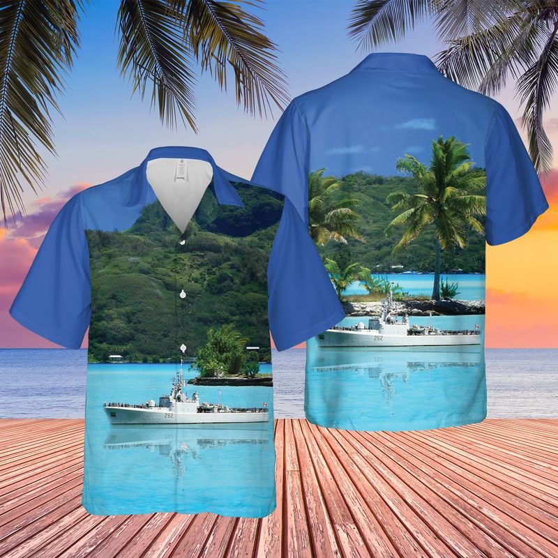 Royal Canadian Navy HMCS Saskatchewan (DDE 262) Hawaiian Shirt
