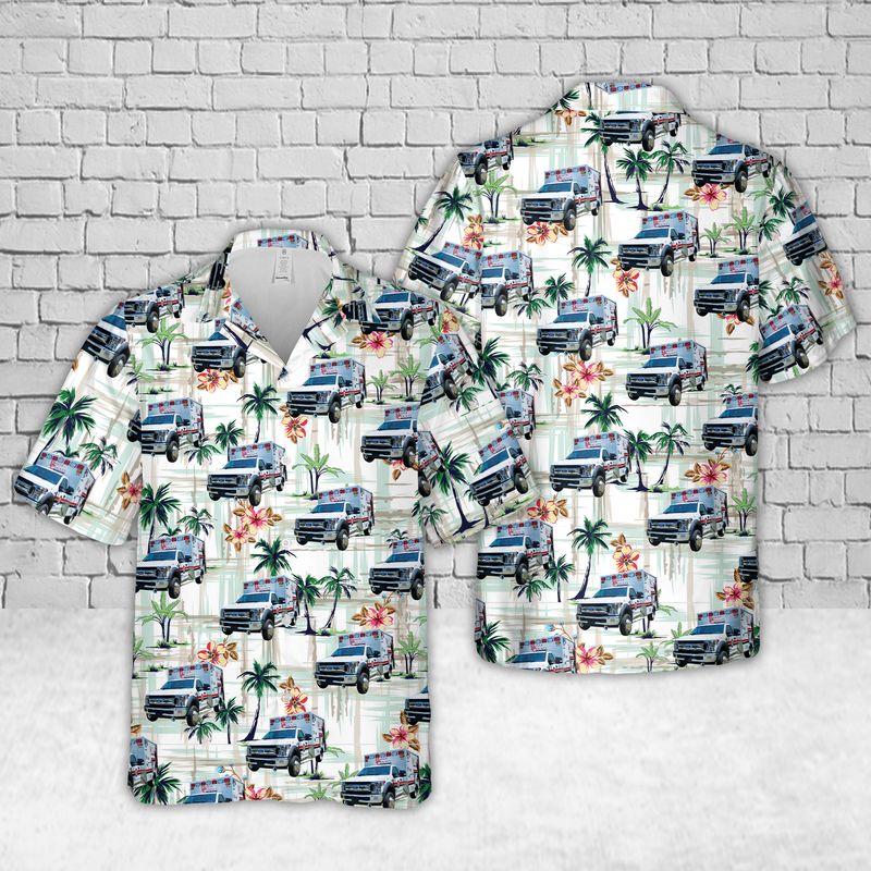 Baker County EMS Hawaiian Shirt