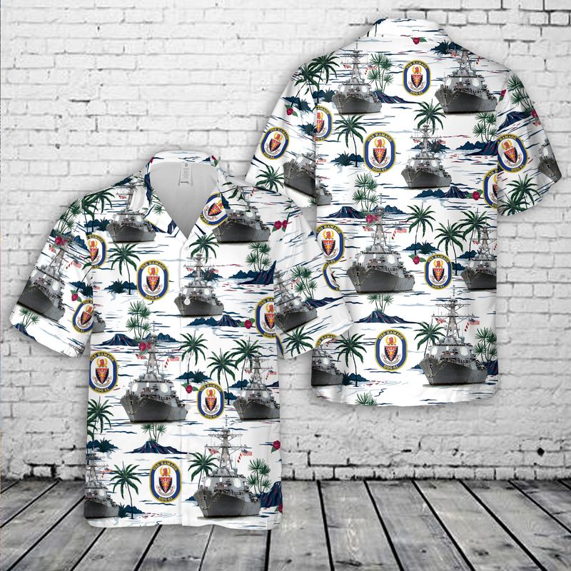 US Navy USS Ramage (DDG-61) Hawaiian Shirt