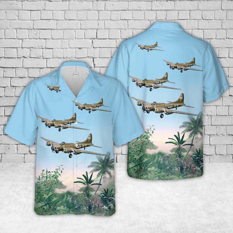 US Air Force Boeing B-17 Flying Fortress Hawaiian Shirt