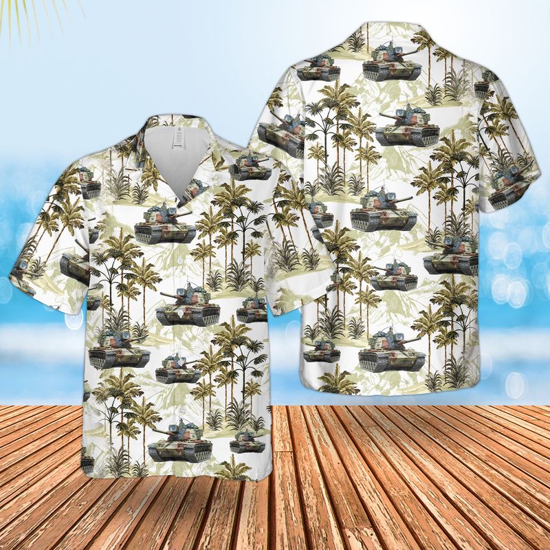 US Army M60A1 Tank Hawaiian Shirt