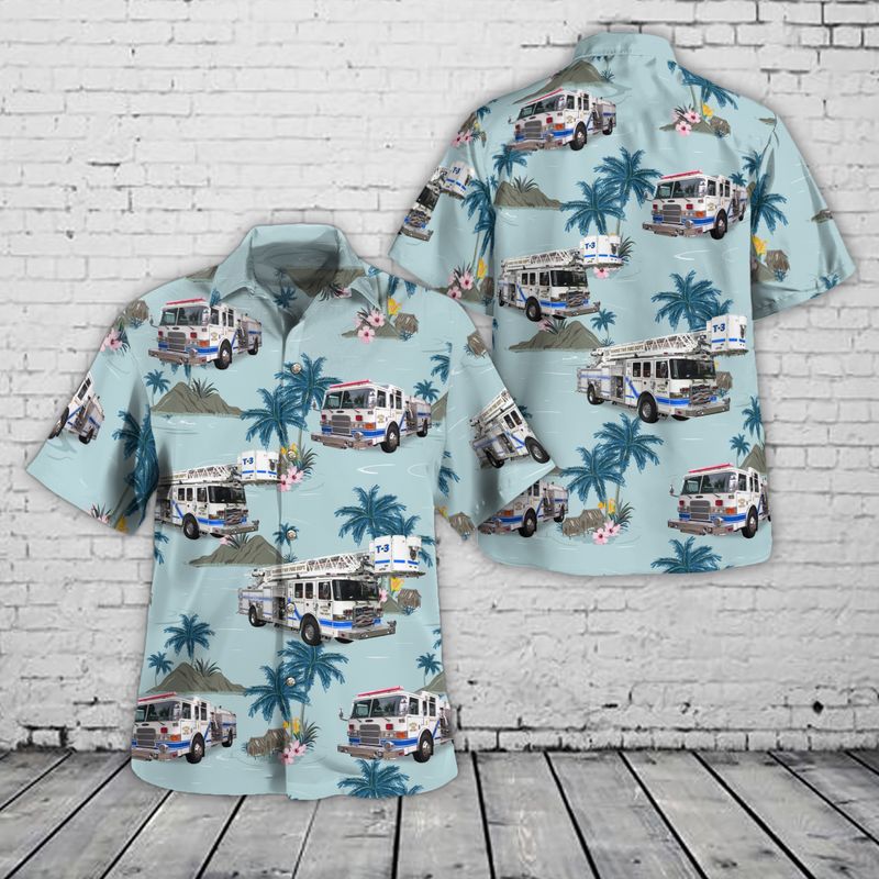 Dundee Volunteer Fire Department Hawaiian Shirt