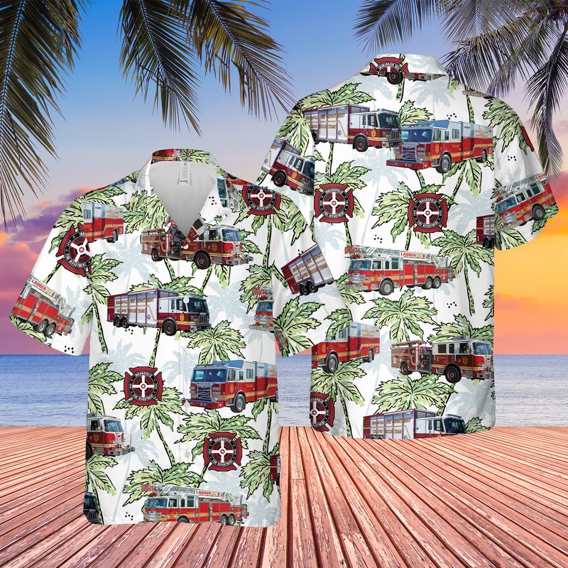 Indiana Indianapolis Fire Department Hawaiian Shirt