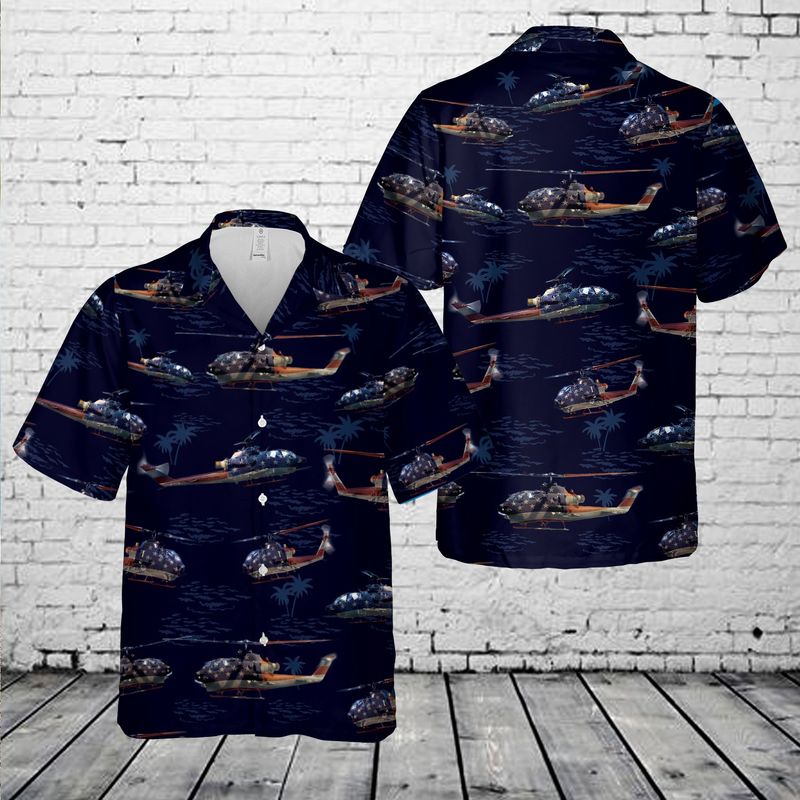 US Army AH-1F Cobra 4th Of July Hawaiian Shirt