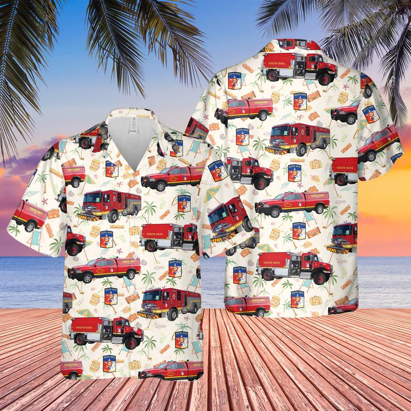 Texas South Hays Fire Department Hawaiian Shirt