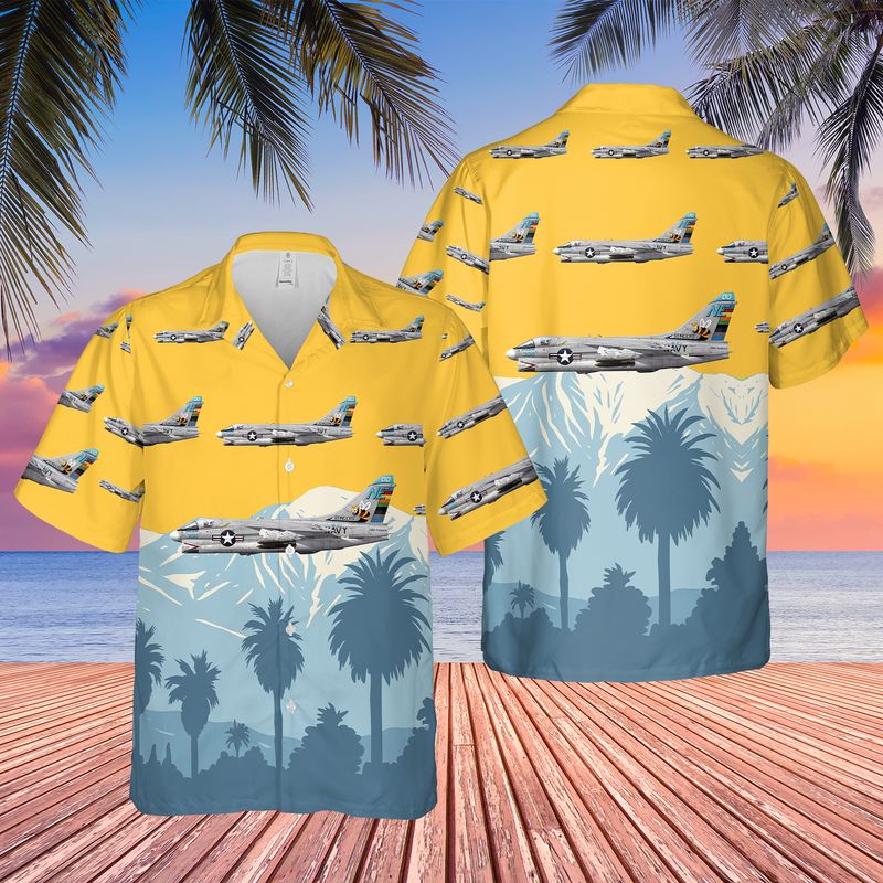US Navy A-7E Corsair II Of VA-113 Stingers Hawaiian Shirt