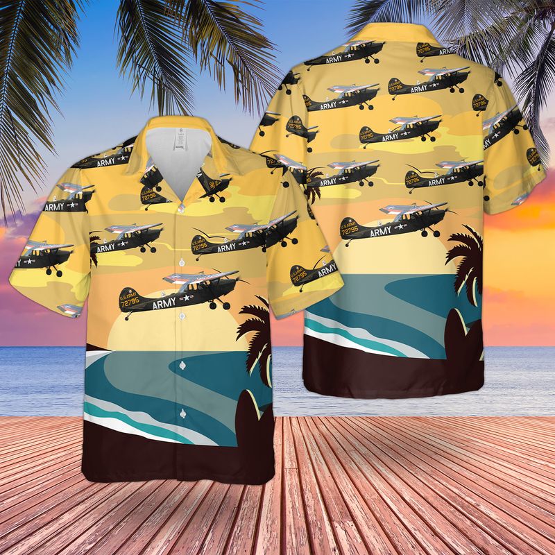 US Army Cessna O-1 Bird Dog Hawaiian Shirt