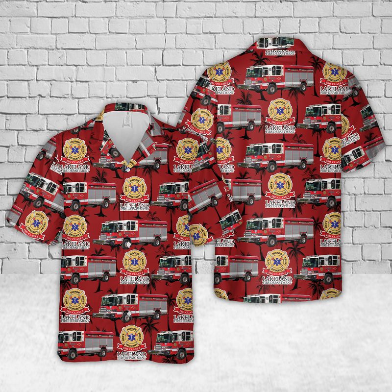 Lakeland Fire Department Hawaiian Shirt