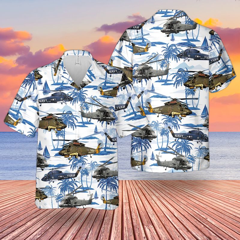 US Navy Kaman SH-2 Seasprite Hawaiian Shirt
