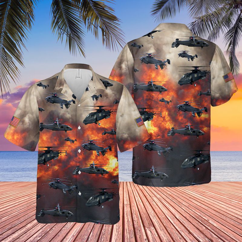 US Army Sikorsky S-97 Raider Hawaiian Shirt