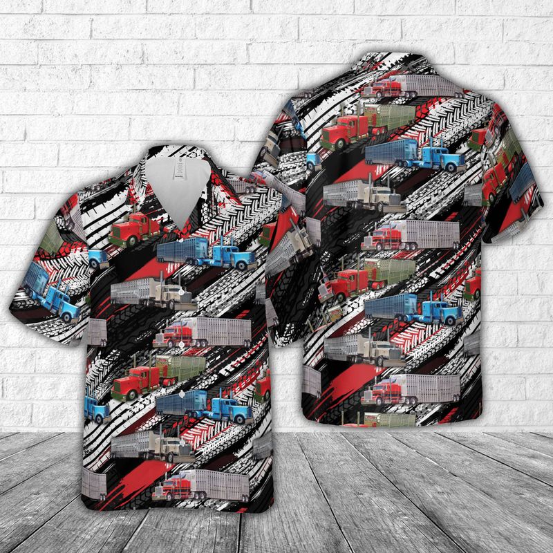 Livestock Truck Hawaiian Shirt