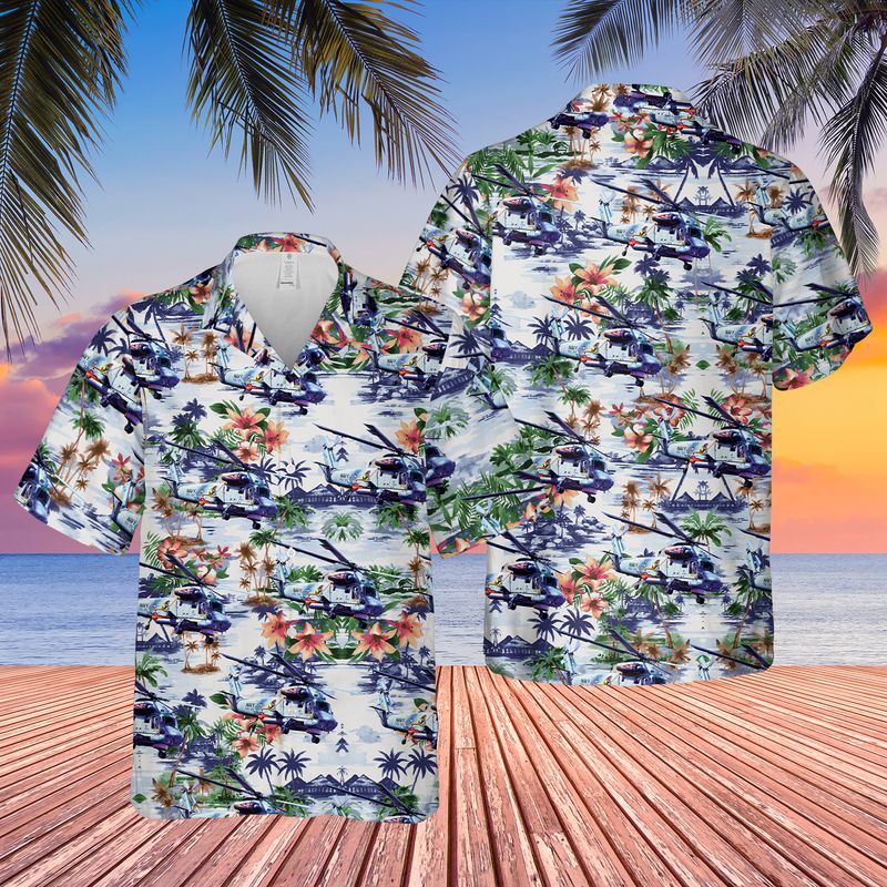 US Navy Kaman SH-2G Super Seasprite Hawaiian Shirt
