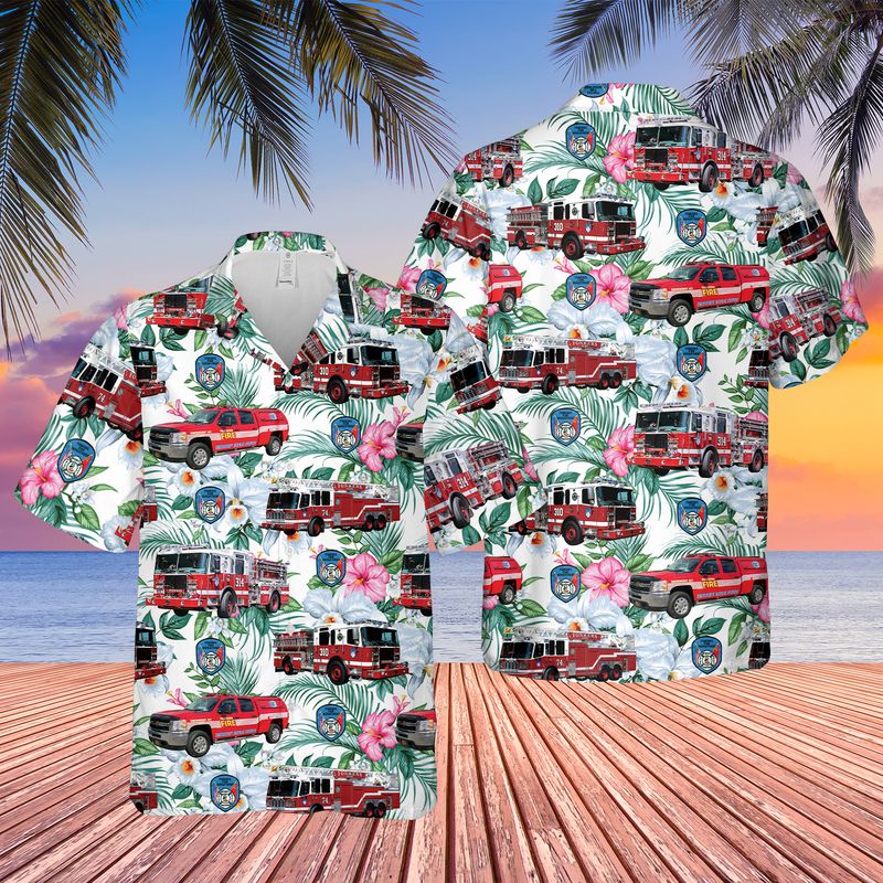 New York Yonkers Fire Department Hawaiian Shirt